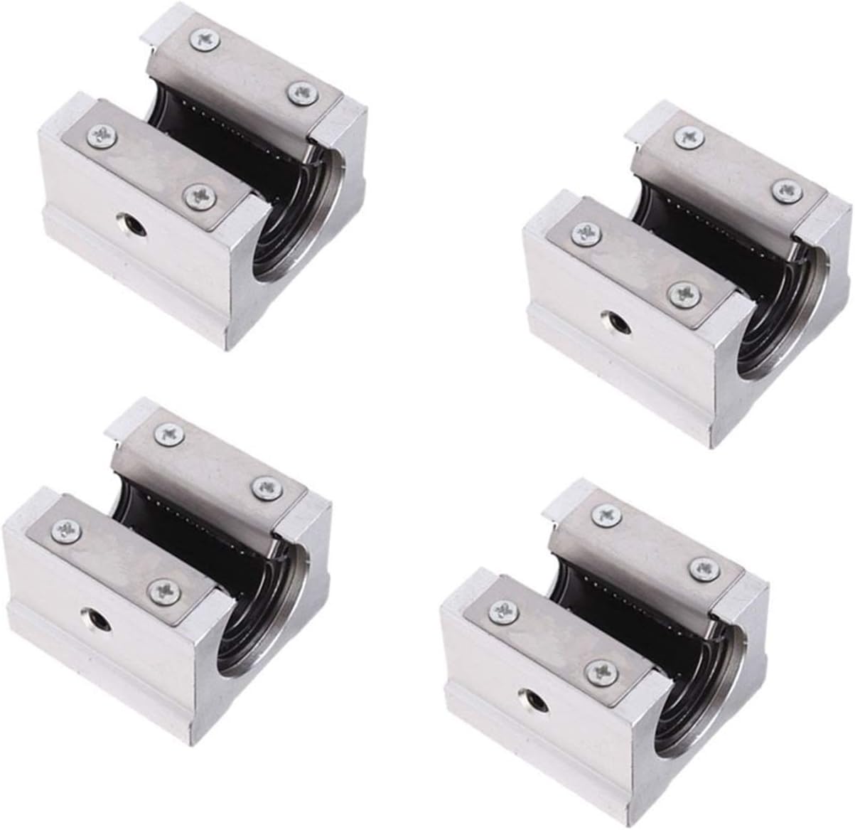 Professional SBR10UU SBR12UU SBR16UU SBR20UU SBR25UU Linear Ball Bearing Block 4pcs 12mm Linear Slider for CNC Router SBR Linear Guide Rail(SBR16UU)