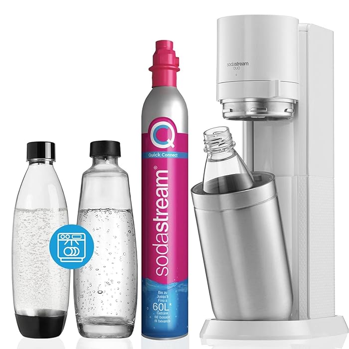 Buy SodaStream Duo Sparkling Water Maker Machine, with 1 Litre Reusable