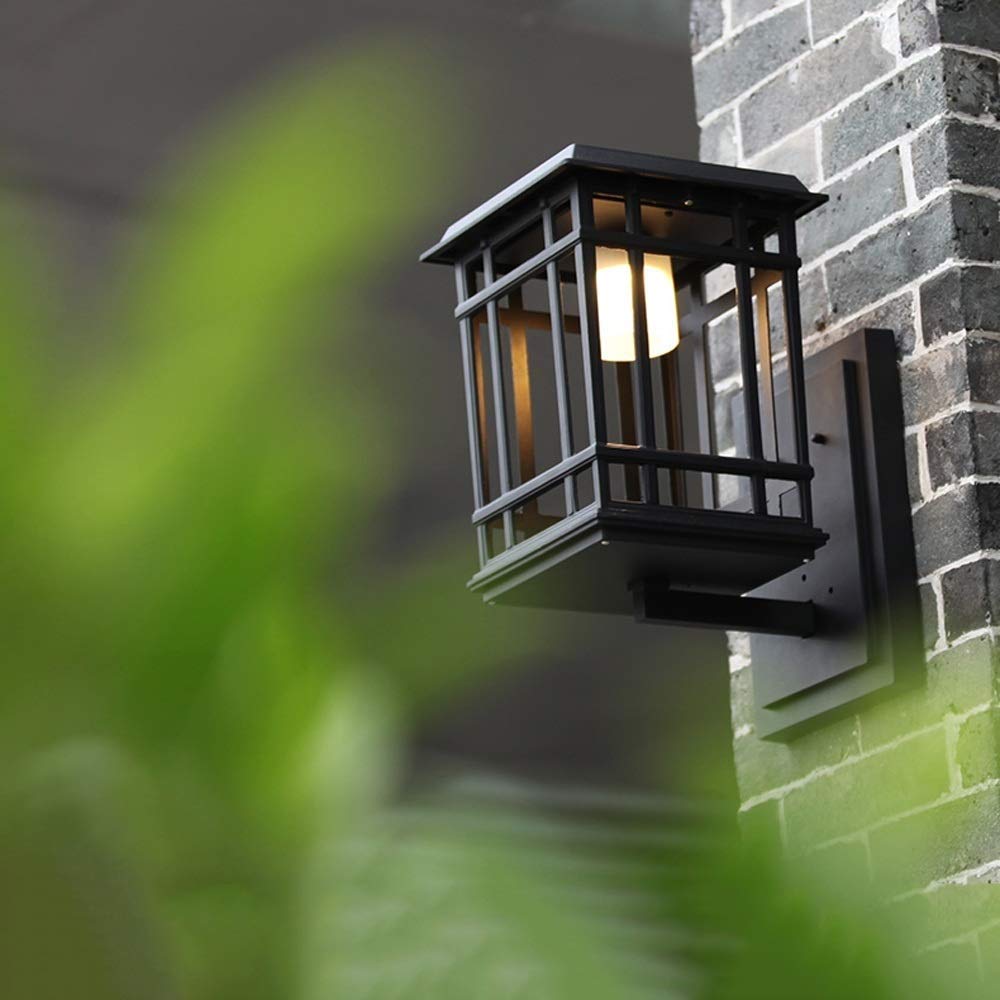 Zewnętrzna lampa solarna LED 7 W odlewana ciśnieniowo aluminiowa lampa ścienna, wodoodporna IP55, na taras, taras, garaż, werandę, podwórko, dekoracja, oszczędność energii, do