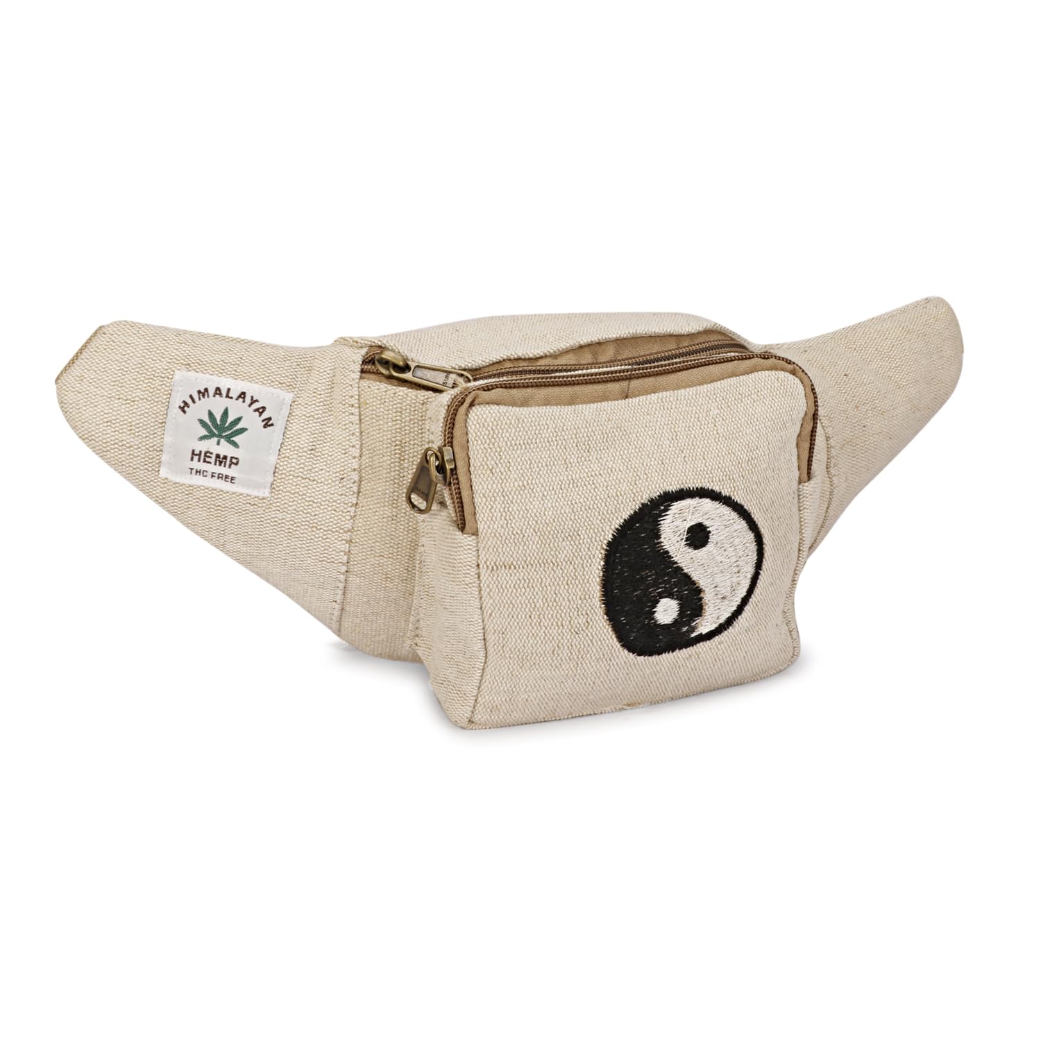 Hemp Fanny Pack,Adjustable Waist and Multiple Pockets,Waist Bag & for all purpose (Designed-8)