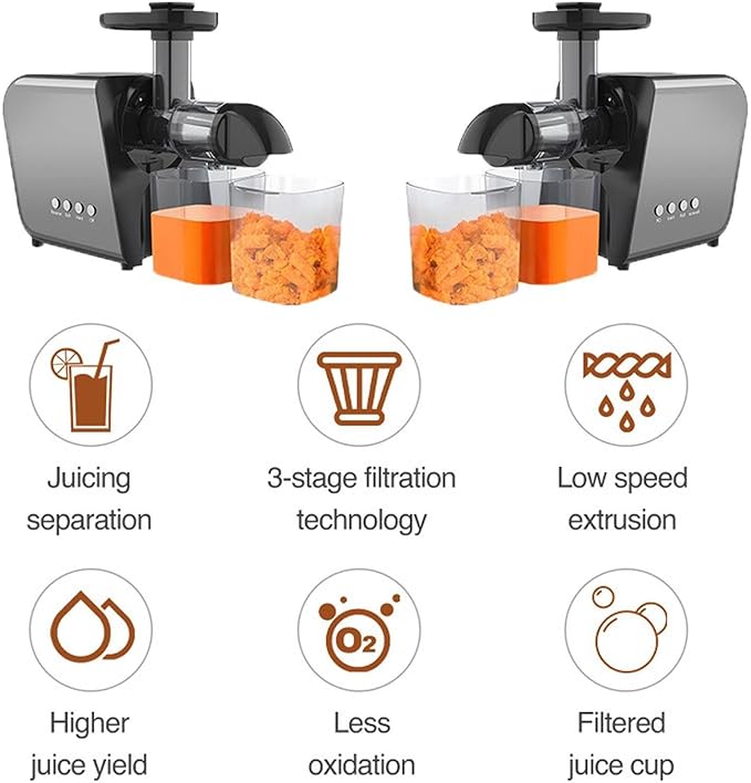 Extractor de Jugos Prensado en Frío 3 en 1 250W 110V miniatura 3