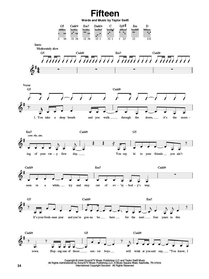 Taylor Swift for Acoustic Guitar Songbook – Strum It Series | 17 Hit Songs with Chords, Lyrics, and Melody in Original Keys | Sheet Music for Acoustic Guitar Players and Fans image 4