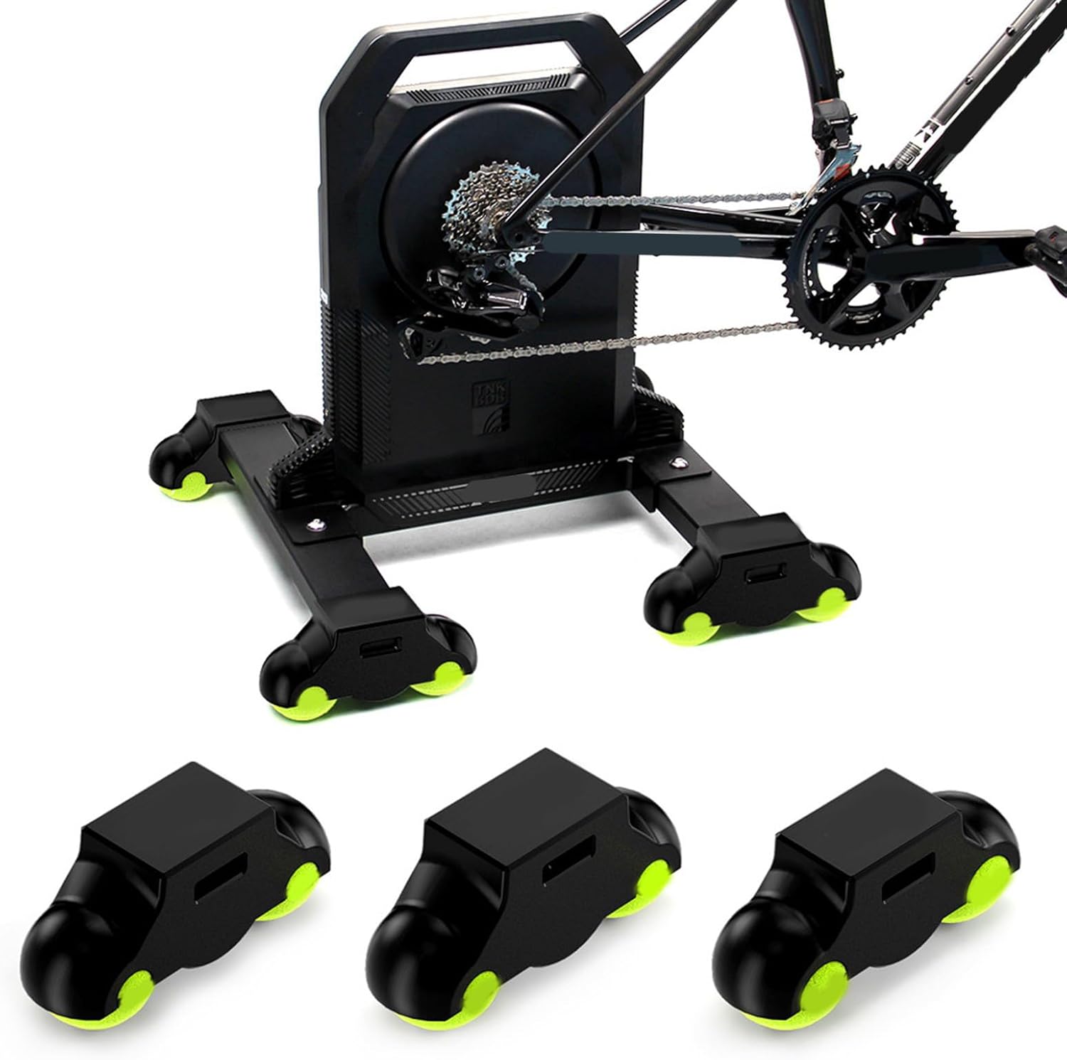 Bike Trainer Stabilizer Base Rockers Plate Base Perfect for Indoor Cycling Reduce Noise Protect Floor Texture