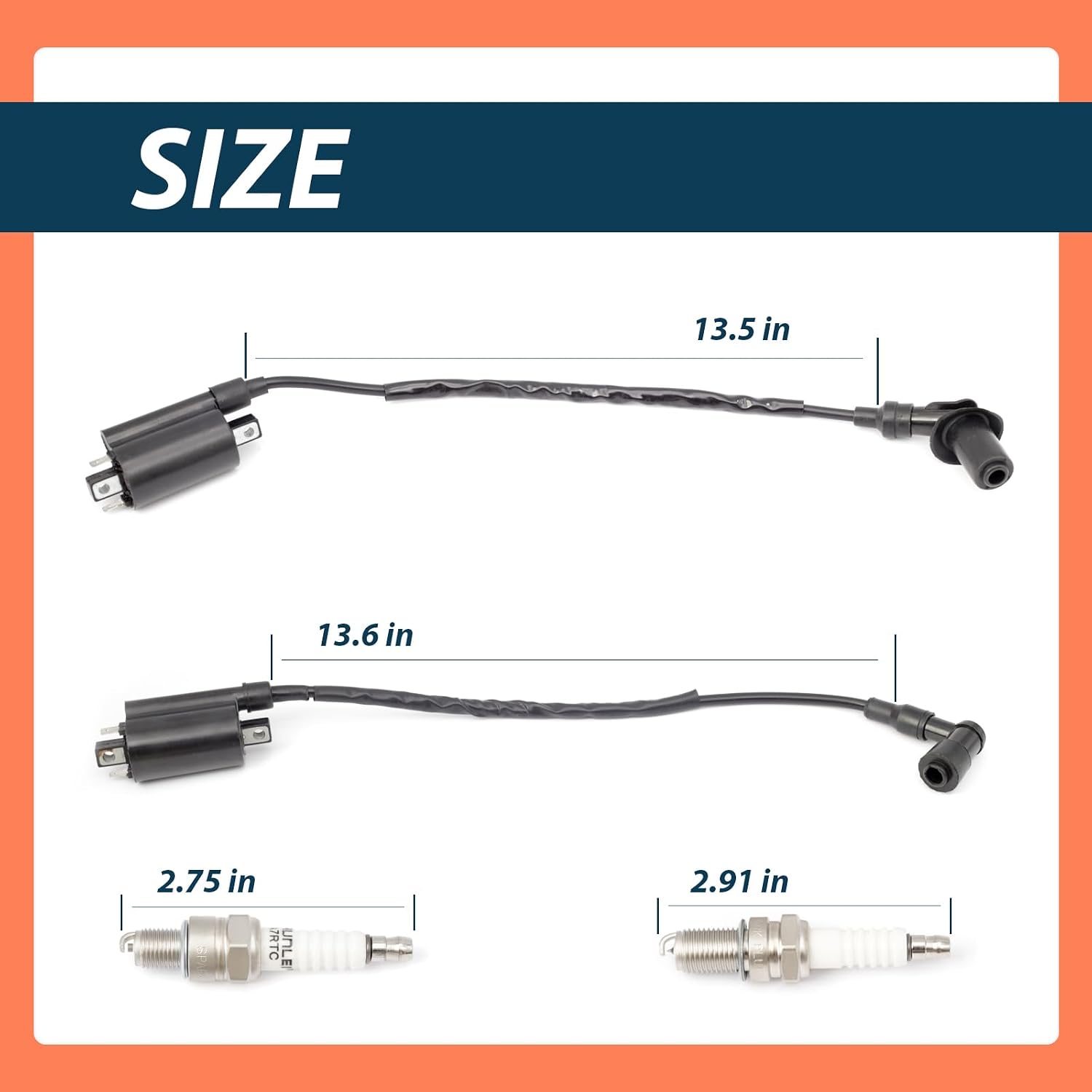 AM120732 Ignition Coil Compatible with Kaws-ki Mule 2510 3010 4000 4010 KAF 620 650 FD620D FD611V FD661D FD440V FD501D Replace 21121-2083 21121-2064 21121-2076 21121-2092 21121-0029