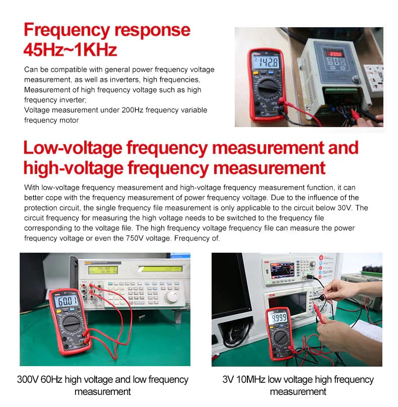 UNI-T UT890C Multimeter measuring frequency