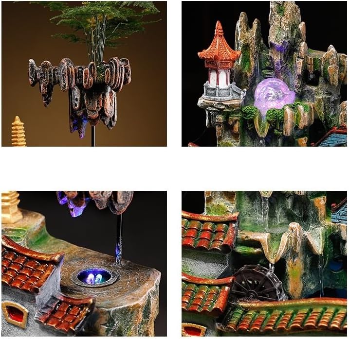 Indoor Fountain Tabletop Fountain Creative Flowing Water Wealth Ornaments Circulating Water Living Room Office Fountain Tabletop Fountain