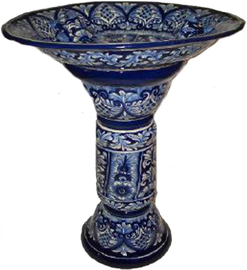 Talavera Deluxe Barcelona Bird Bath, 18 x 28