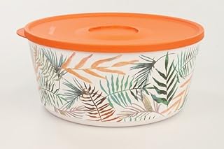 Tupperware, Iluminas Tropical, 32526, Contenitore rotondo per alimenti, 4,3 l, arancione