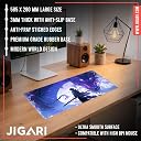 JIGARI Anime Theme Printed XL Extended Stich Edge Mousead | Smooth Surface Gaming Mousepad with Anti-Slip Rubber Base | 3mm Thick - 11 x 23 Inch (Dragon Warrier (P109)) gallery image