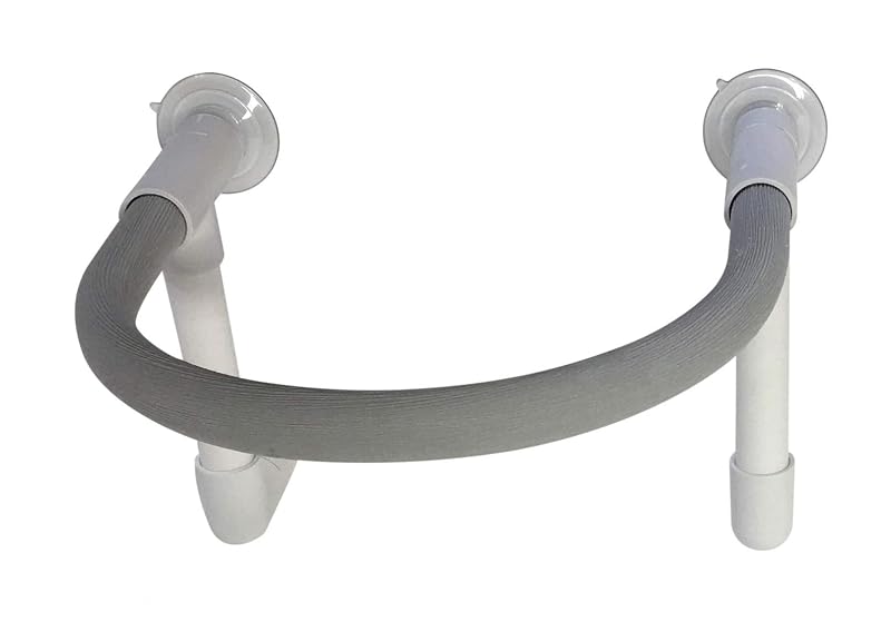 Poleiro para banho de aves FeatherSmart em PVC com ventosas, tamanho Grande (Large)