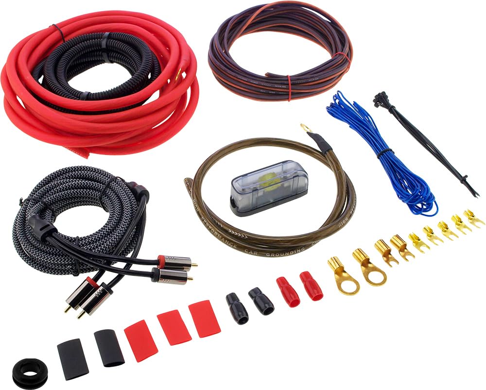 VGK4GA 4 Gauge Complete Amplifier Installation Wiring Kit 4AWG CCA