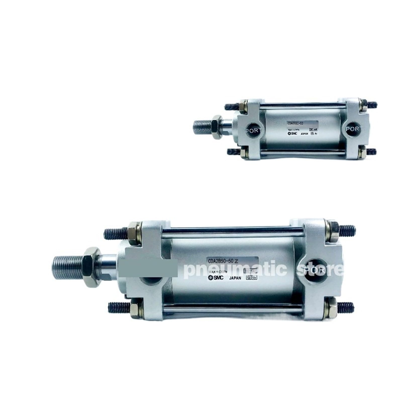 Vérin pneumatique CA2B63 actionneur double effet course 200mm rigide