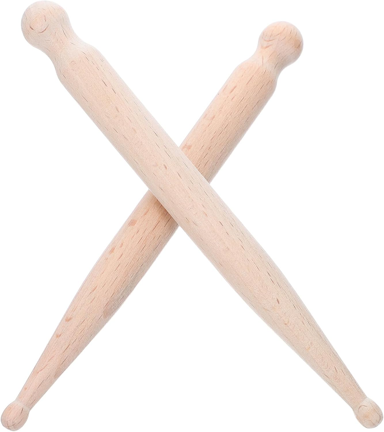 SHOWERORO 2pcs Solid Beech Wood Massage Sticks Trigger Point Cane Foot Massager Wood Rolling Muscle Roller for Neck Shoulder Relief Home Office Use