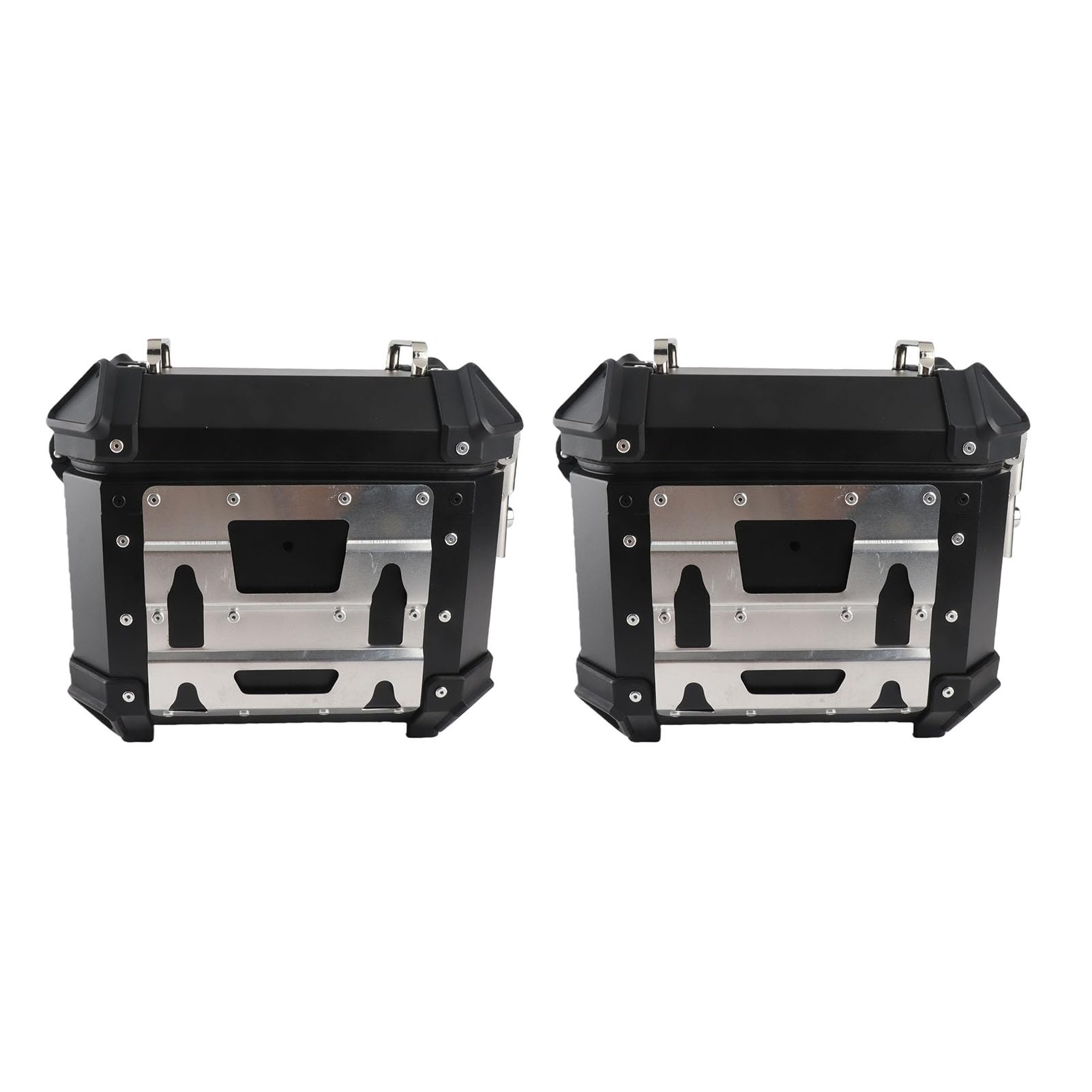 Borsa Laterale per Moto, Valigia Laterale per Moto in Lega di Alluminio 18 Litri con Chiusura di Sicurezza, Pacchetto Bagagli Rigidi per Moto, Scatola Portaoggetti