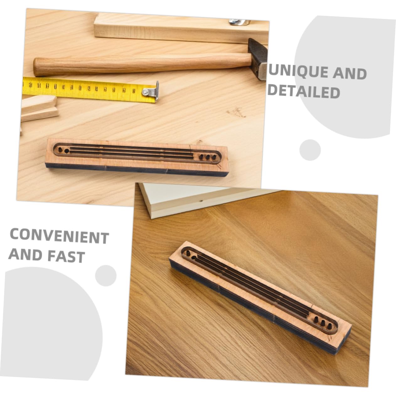SHINEOFI Plantilla de Corte de Metal 2 Piezas Diseño de Precisión para Pulseras de Cuero de 3 Hilos para Proyectos de Bricolaje y Manualidades en Cuero