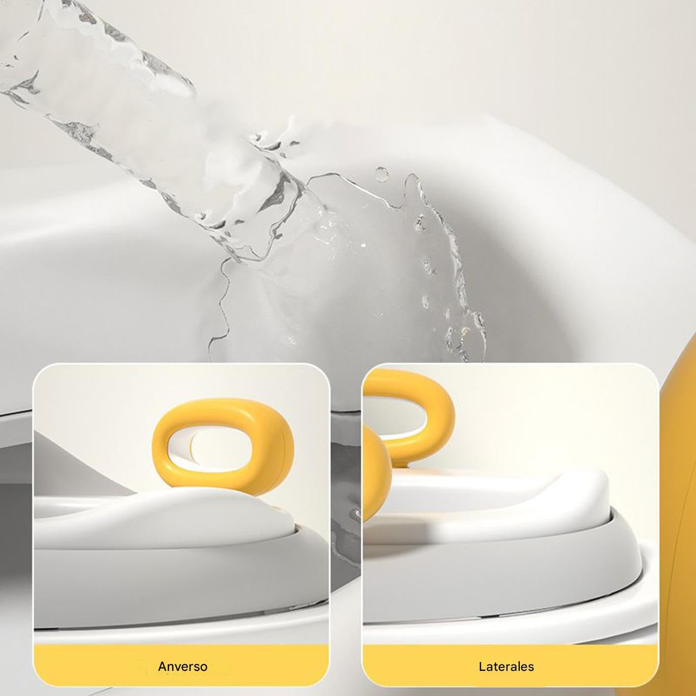 Orinal Para Niños Aprendizaje Aseo Orinal Infantil De Aprendizaje | con Cojín para Niños de 1 a 6 Años para Baño Hogar Guardería Viaje