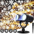 Snowflake Projector Lights Outdoor, Upgrade 2.0 HD Dynamic Christmas Projector Lights Outdoor, IP65 Waterproof Snow Projection Light for Xmas, Holiday, Wedding, Party, Home, Garden Landscape