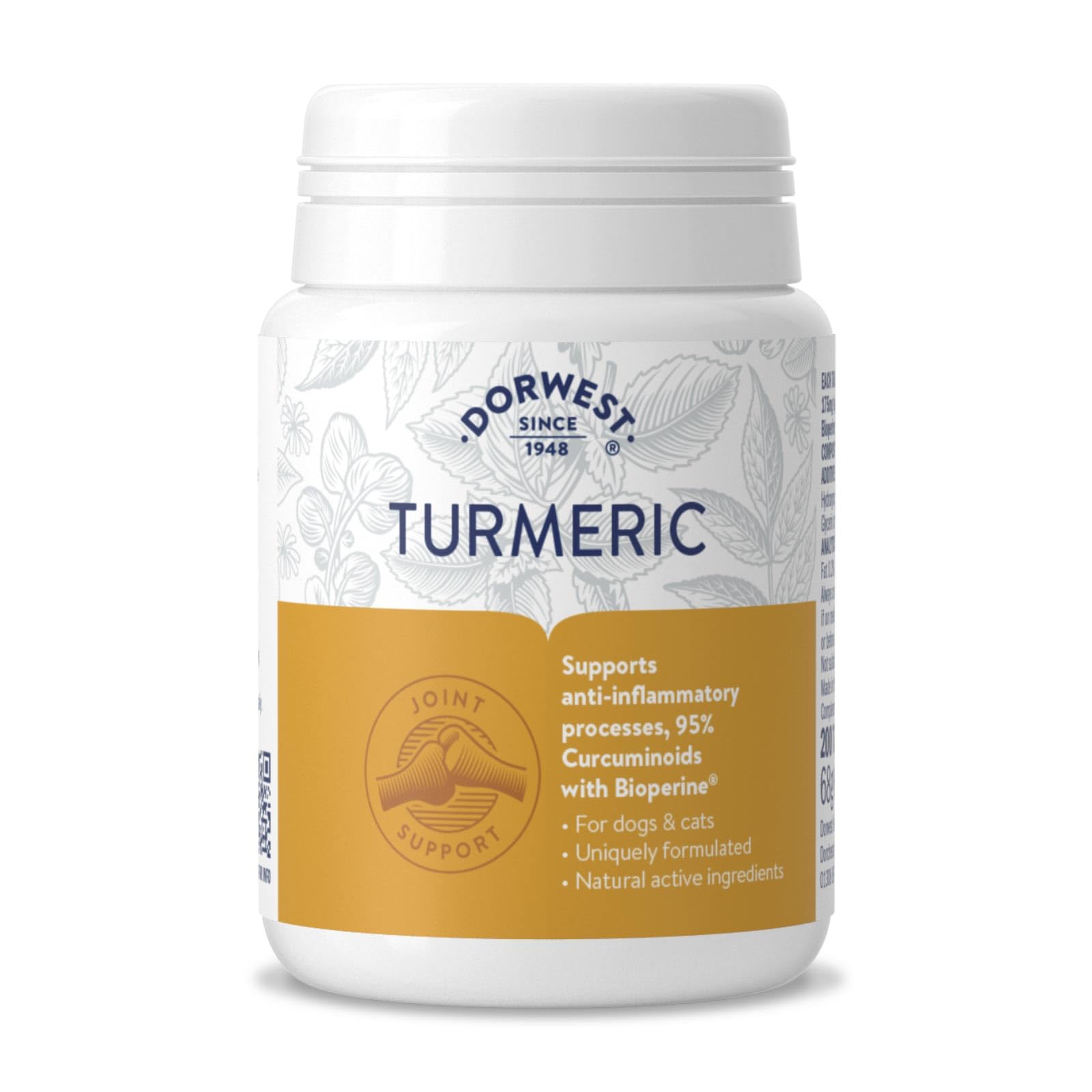 Dorwest Black Turmeric Tablets For Dogs And Cats | Size: 200Tabs