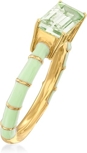 Miniatura 3 de Ross-Simons Gemstone and Enamel Ring in 18kt Gold Over Sterling