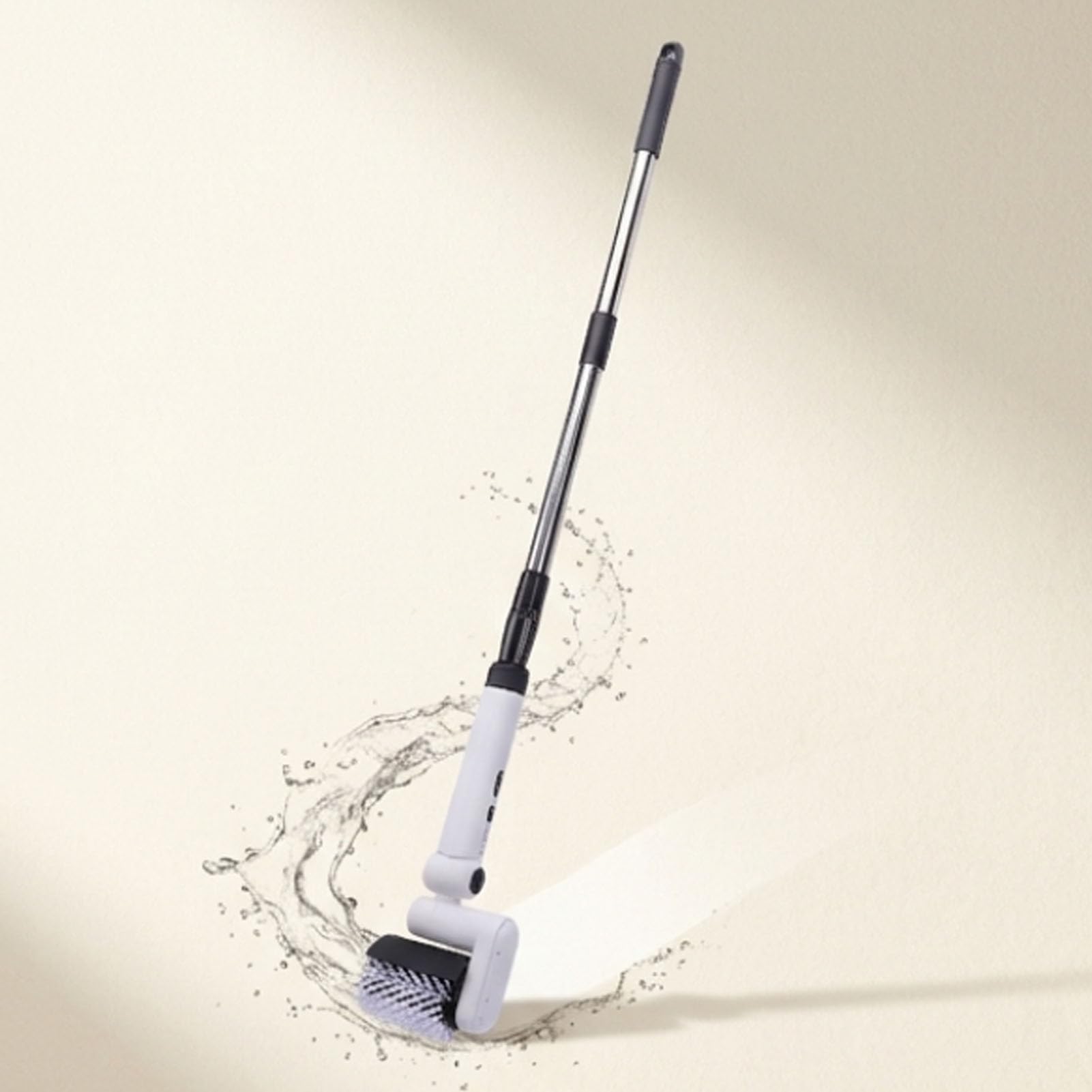 Fdit Cepillo de Limpieza Eléctrico, Cepillo de Baño Inalámbrico (White)