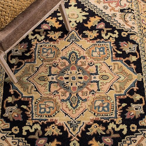 Image of 10x13 Ft Luxury Wool Rug - Handcrafted Traditional Tufted Carpet for Grand Living Rooms & Villas
