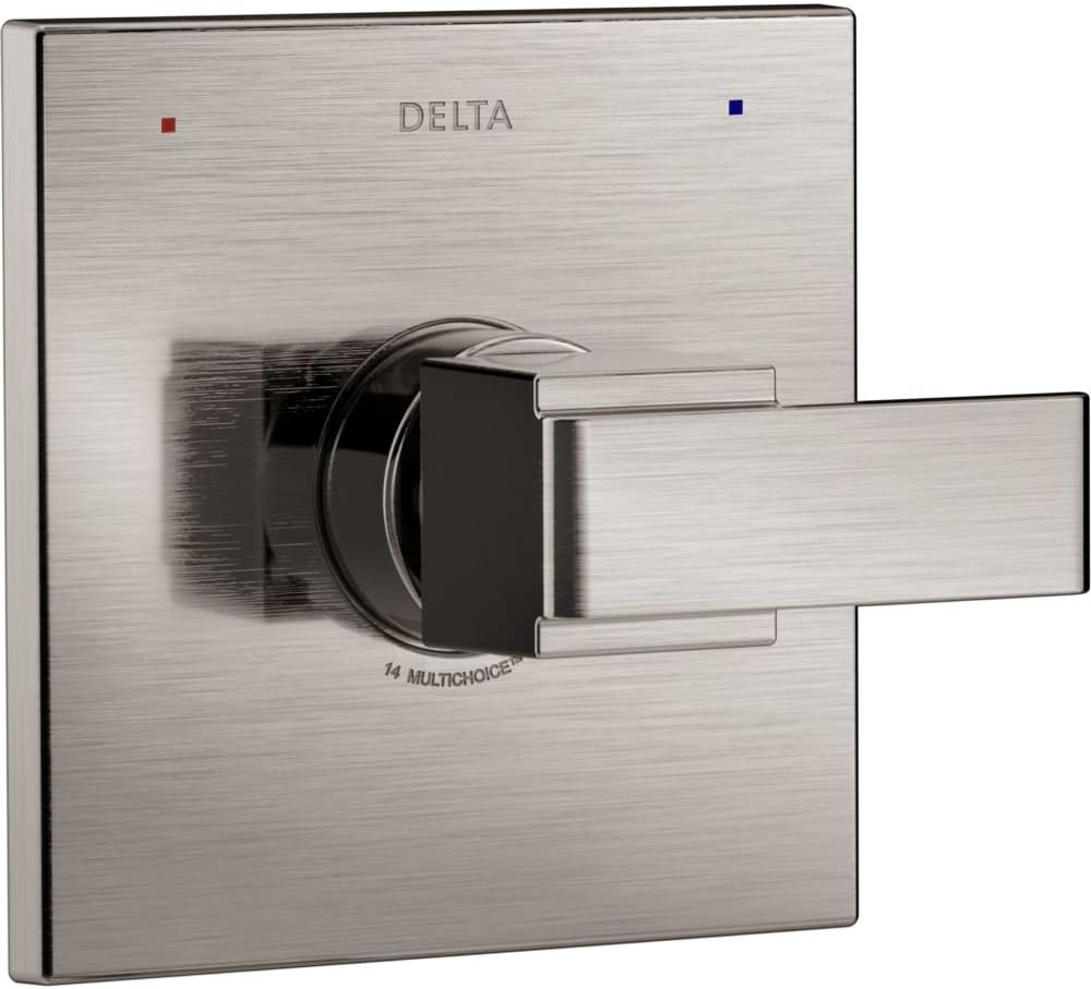 Delta Faucet Ara 14 Series Single-Function Chrome Shower Valve Trim Kit, Shower Handle, Delta Shower Trim Kit, Chrome T14067 (Valve Not Included)