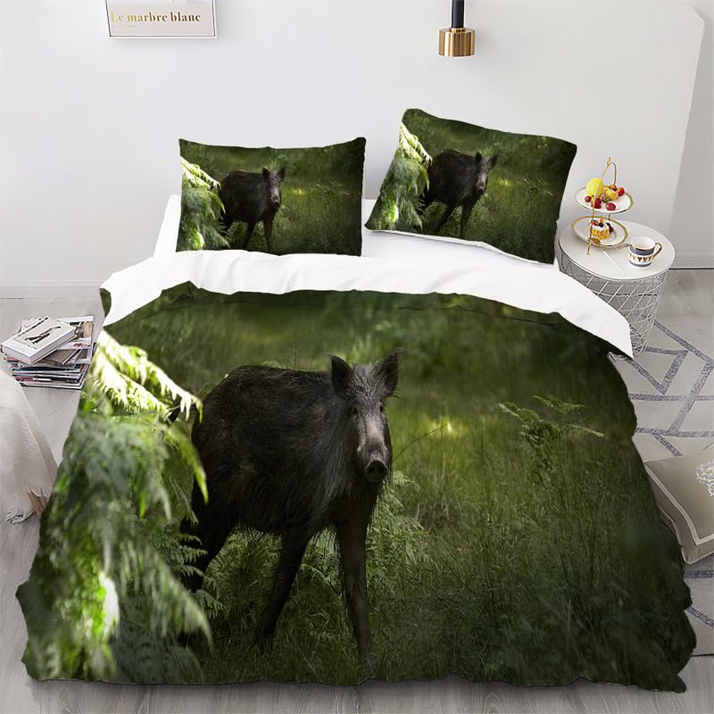 Housse De Couette Tracteur 140X200 Cm 1 Personne Parure De Lit 3 Pièces Engins De Chantier