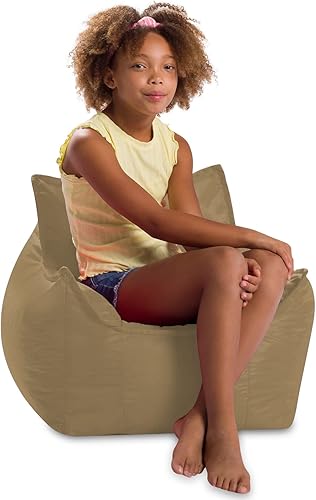 Miniatura 716 de Posh Creations Puf estructurado cómodo para jugar, leer y ver la televisión, Malibu Lounge, tela de lona para colorear, criaturas Criaturas de tela