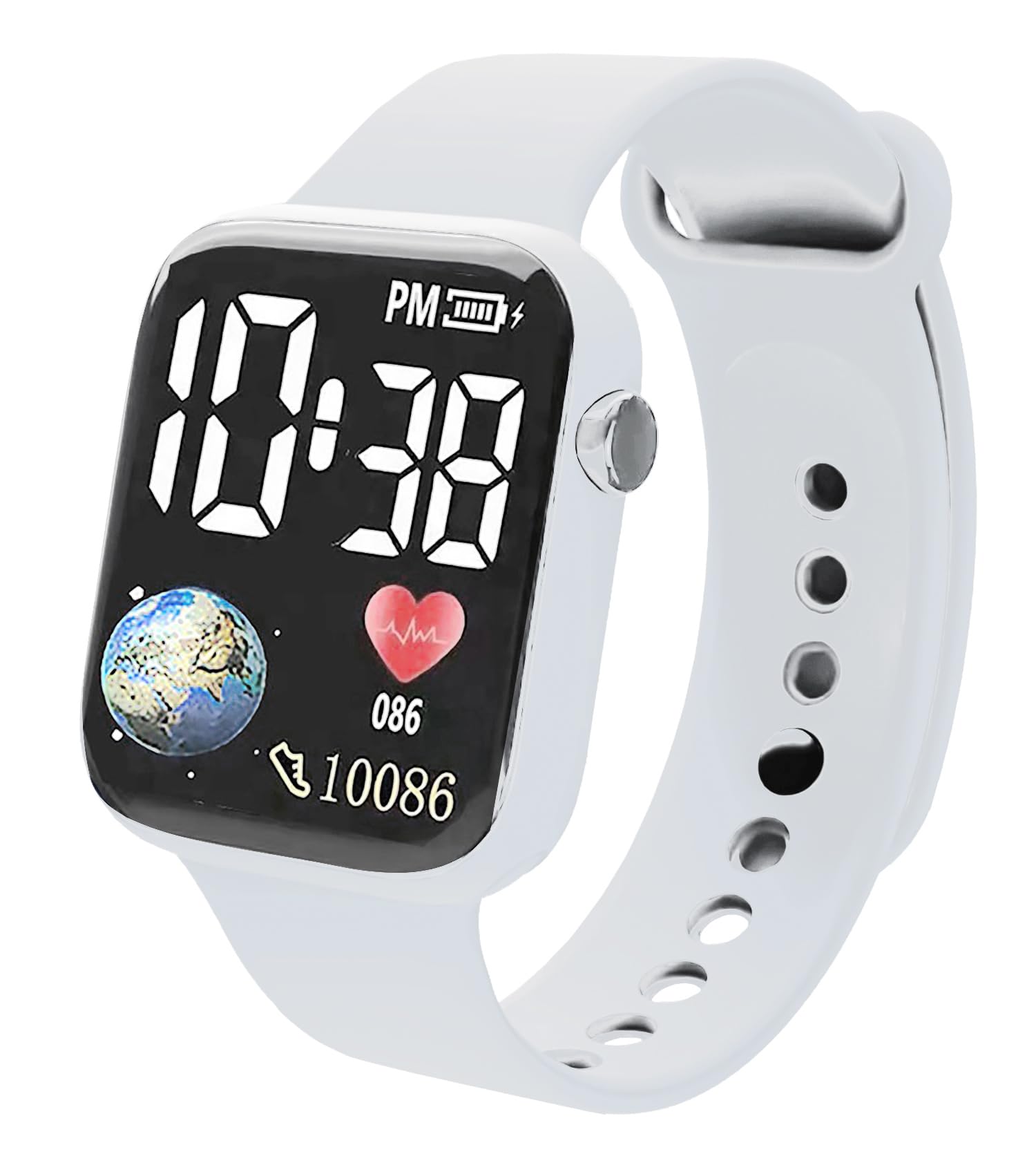 Matrix Kids Edition LED Watch, Waterproof & Shockproof LED Watch for Boys & Girls (Grey) (White) (B0CDQ797QM) Amazon Price History, Amazon Price Tracker