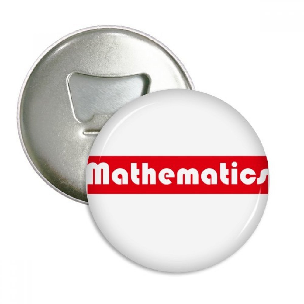 Ne cherchez plus votre ouvre-bouteille avec ce décapsuleur aimanté rouge mathématiques