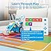 WhalesBot C3 Pro 12-in-1 Remote Control & Coding Robot Kit for Kids 4+, Advanced Smart Panel & Cards Programming, Educational STEM Toy, Block Building Set with Controller & Motor for Kids 4-6, 5-7