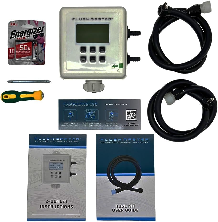 2-Outlet Flushing System with Two 12' Hose Kits