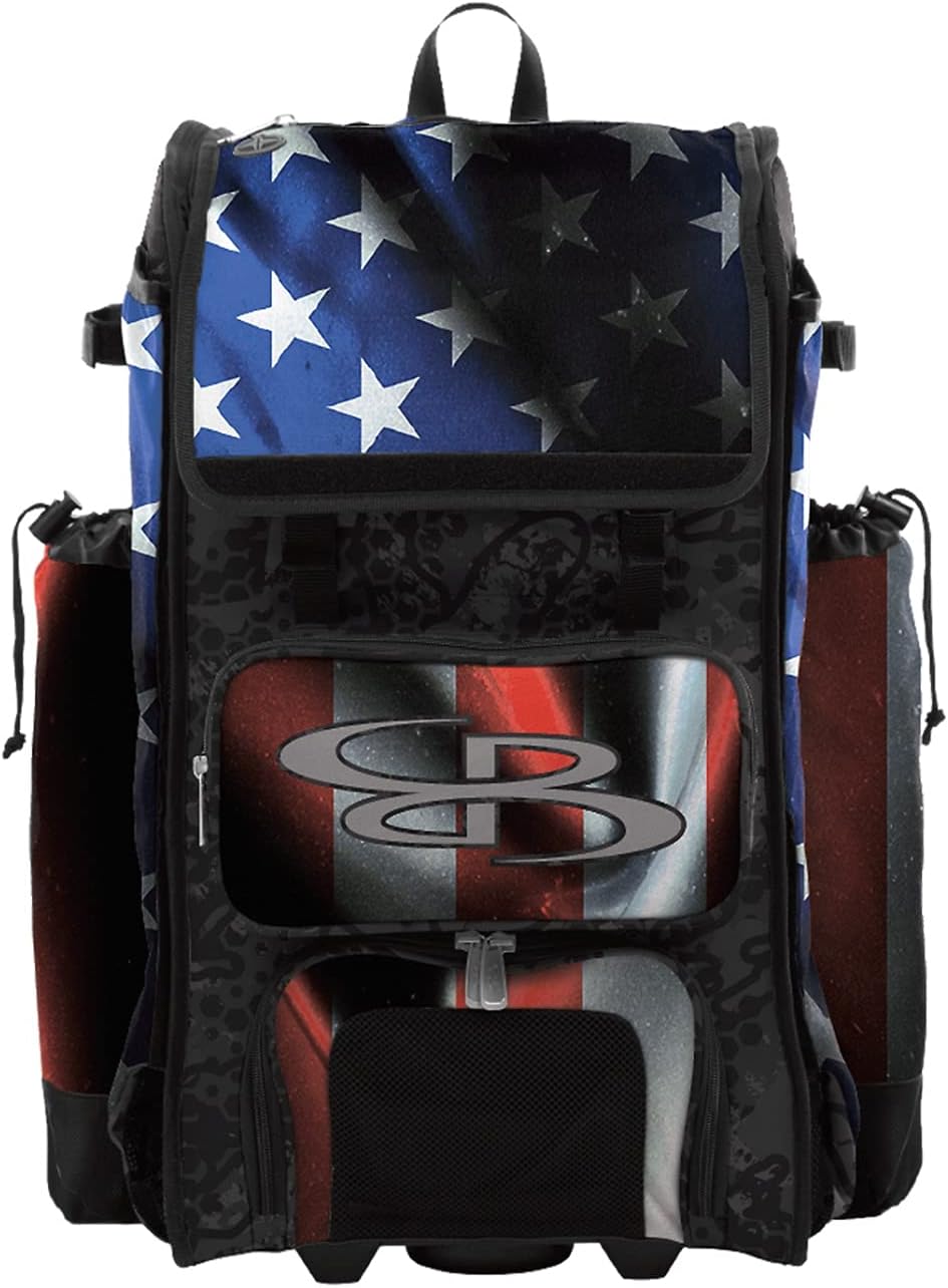 Boombah Catchers Superpack Hybrid Rolling Bat Bag USA