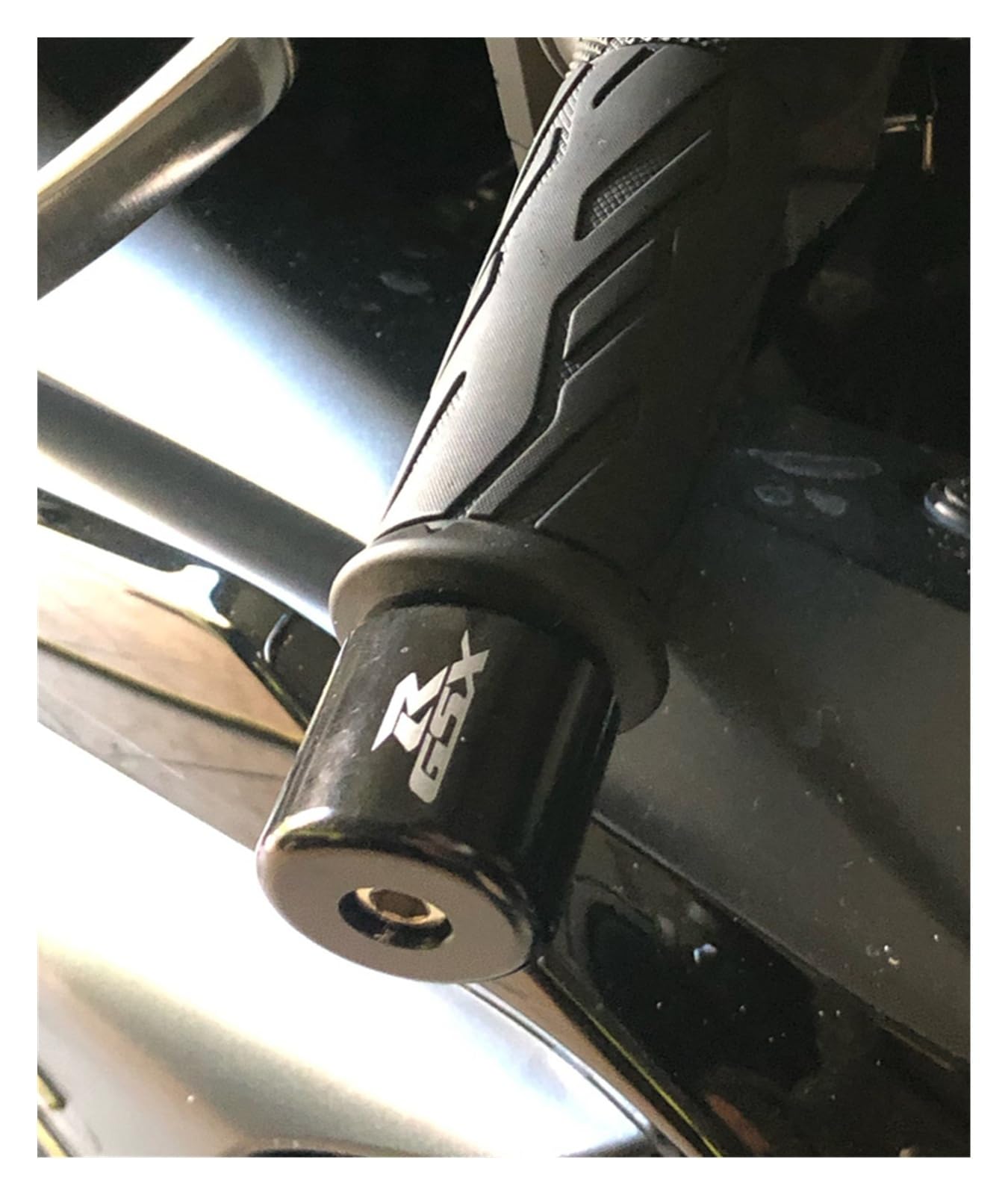 Contrapesos Para Manillar De Moto Suzuki GSXR | Aluminio CNC, Anodizado, Color Negro | Para Modelos 2001-2018