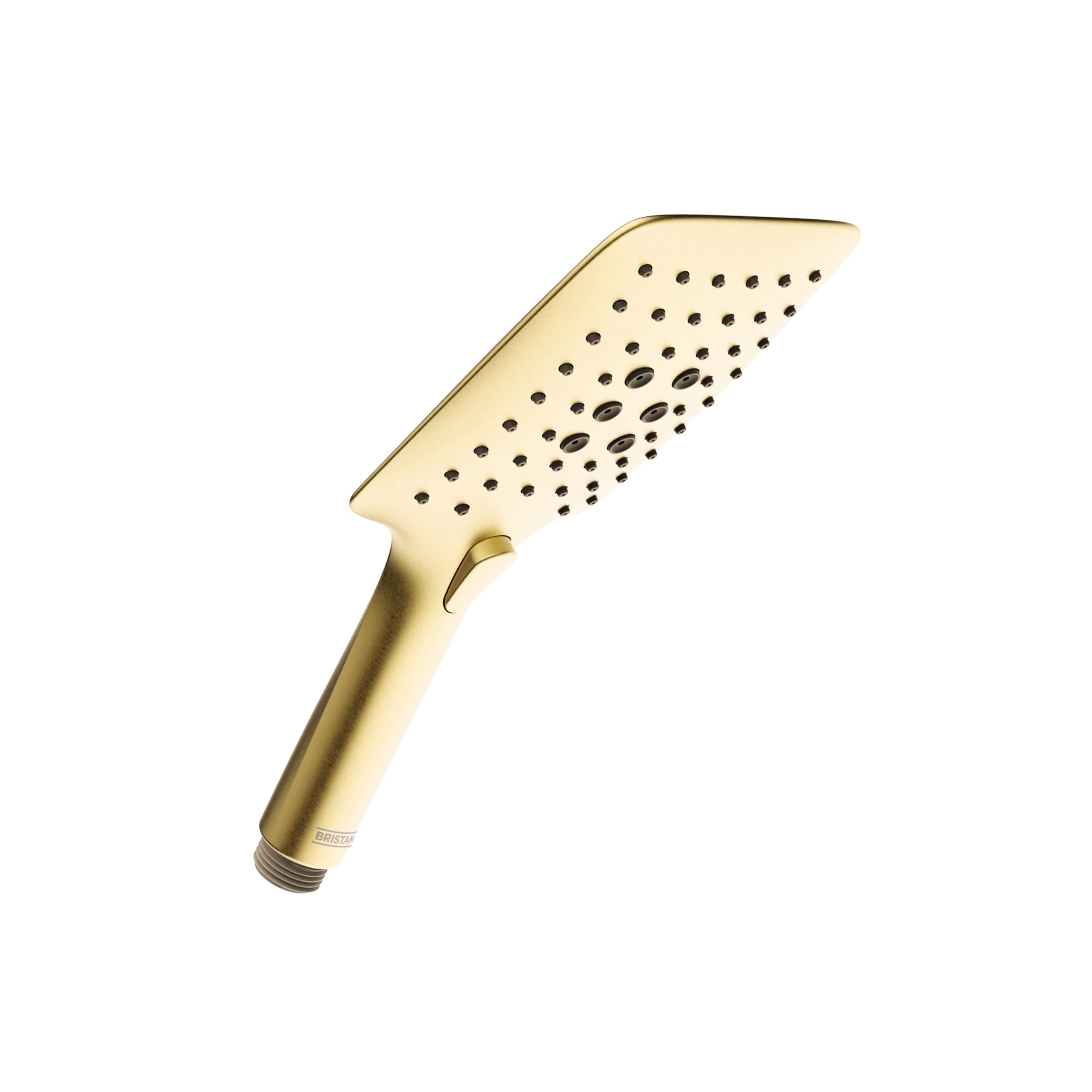 Pommeau de douche carré Bristan 3 fonctions jet anticalcaire pomme de douche laiton brossé