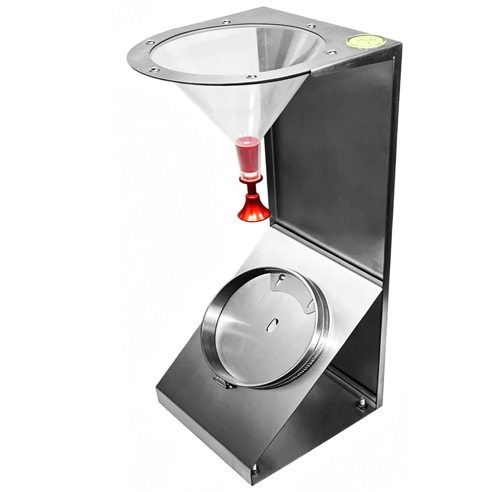 HNBYLMM Textile Fabric Spray Rating Tester, Textile Surf-ace Wetness Tester w/Adjustable Height Nozzle, 45° Stainless Steel Waterproof Testing Equipment, for Fabric Water Repellency Testing