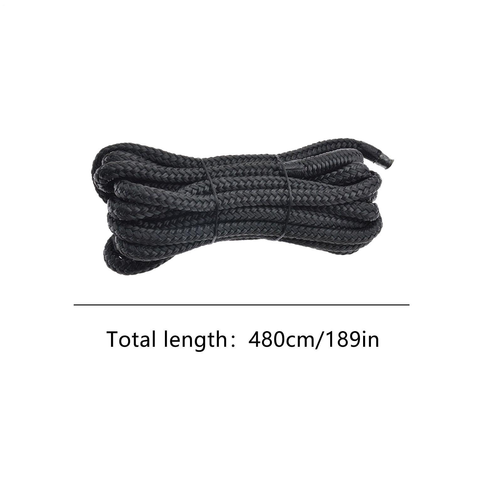 Cime da ormeggio per barca con occhiello Nylon Doppia Treccia Alta Resistenza - Funi per Tubi, Pontili, Traino, Spiaggia, Sci Nautico