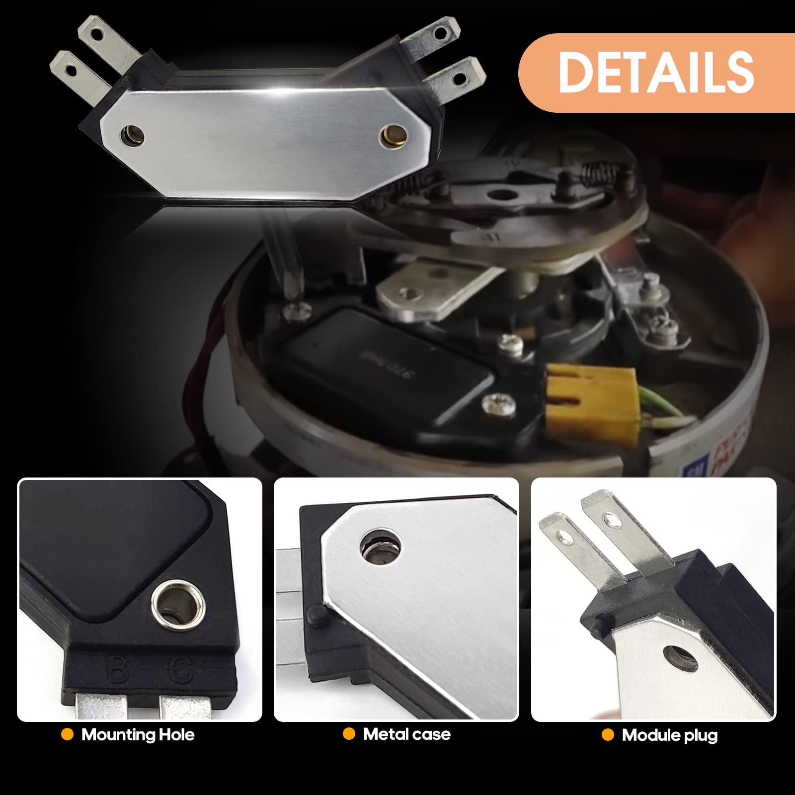 4Pin Ignition Module Kit For GM 1974-1988 Chevy Pontiac Olds Buick