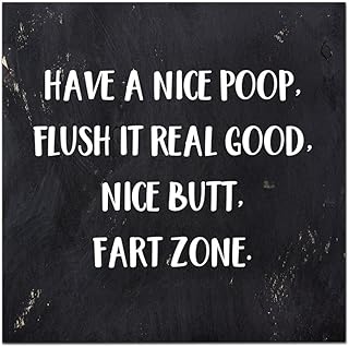 Flush It Real Good Grandchildren Wooden Sign Good Vibes Wood Sign Handmade Wooden Name Signs Raiders Wood Sign Wood Sign Decor No Odor Classic Animal for Baby and Expecting 14x14 Inch