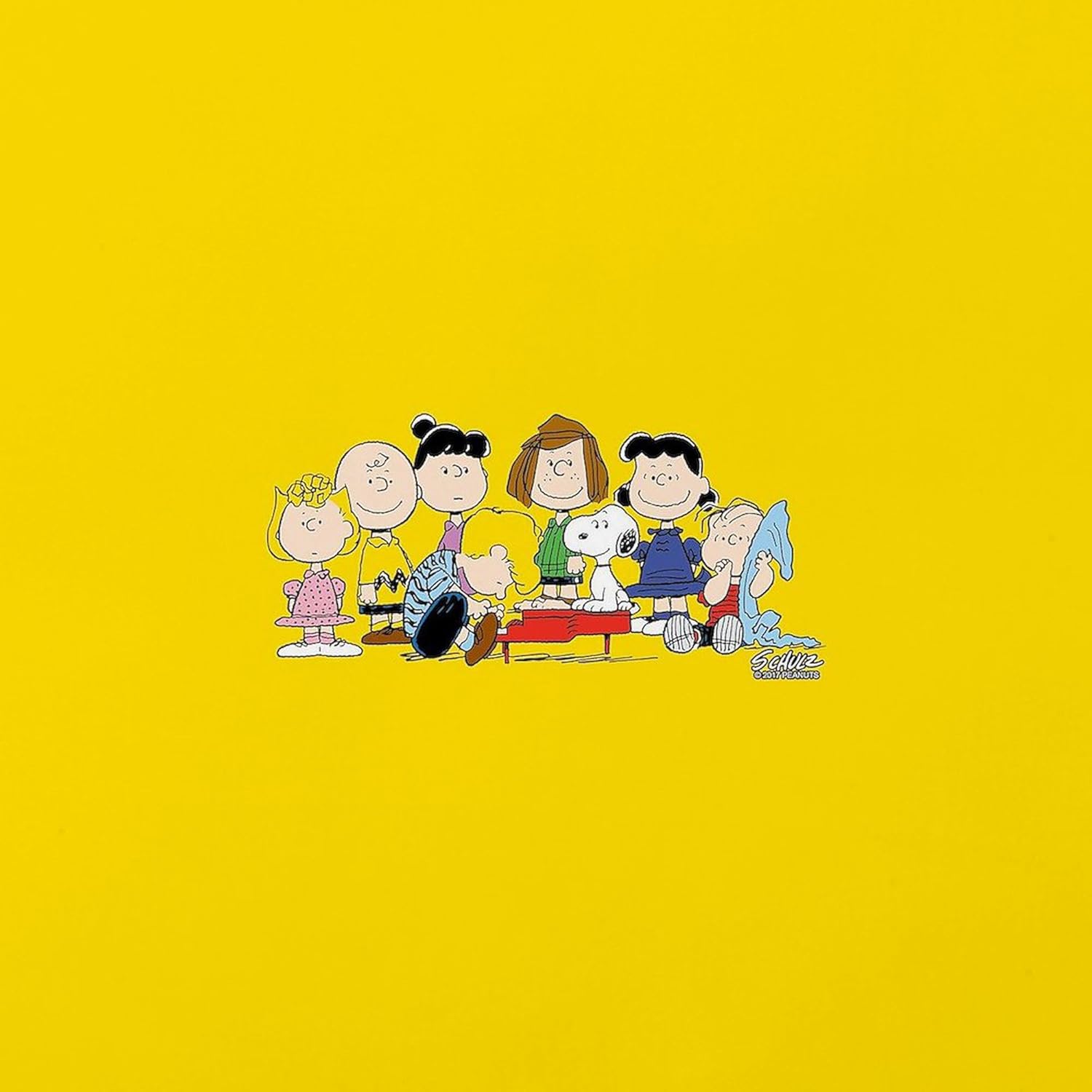 CafePress Peanuts Gang Music Everyday Pillow Square Pillow, Decorative Accent Pillow Woven