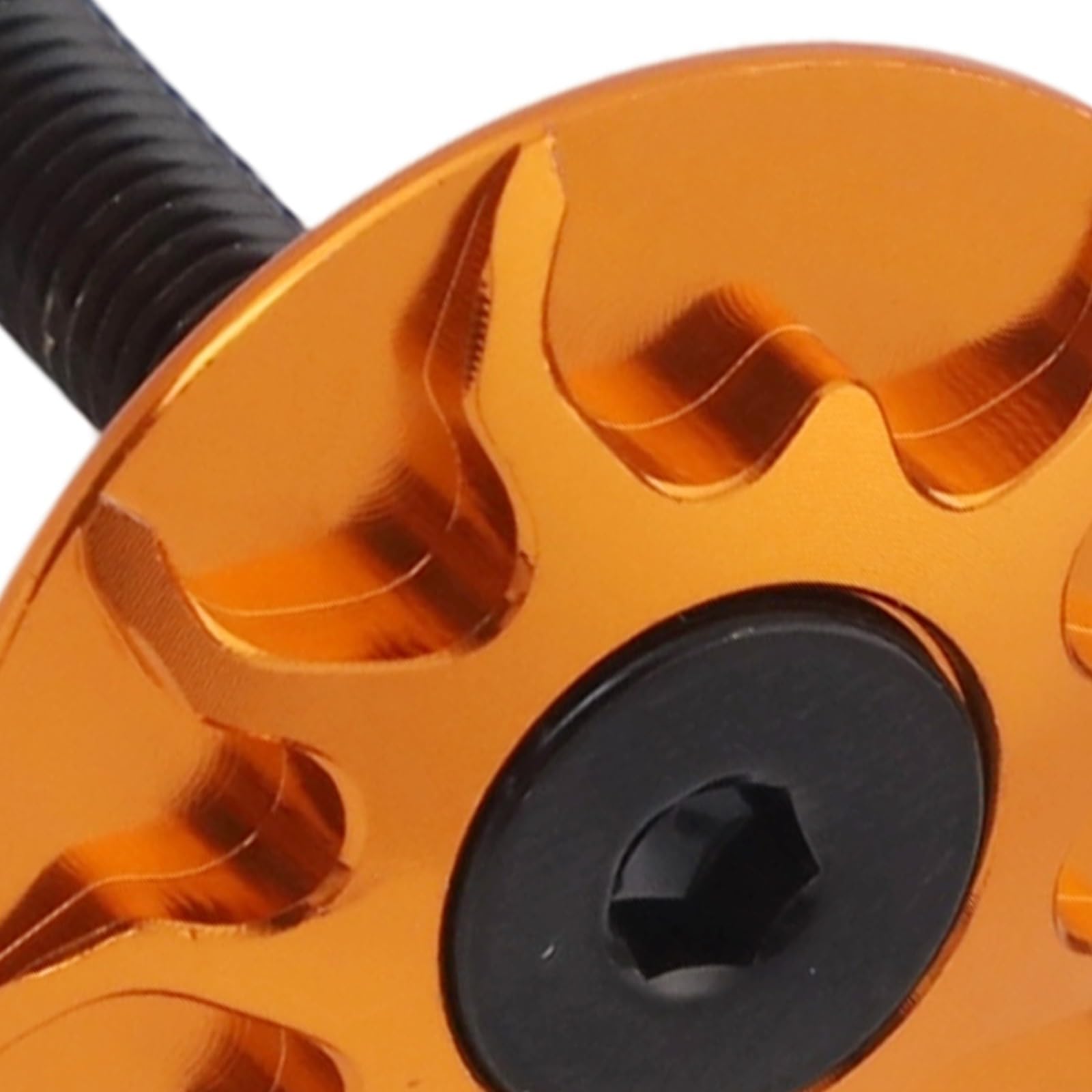 Coperchio Superiore per Serie sterzo per Bici in Lega di Alluminio CNC con bullone in Acciaio Inossidabile Compatibile con attacchi Manubrio Standard da 28 e 6 mm di Diametro (Nero)