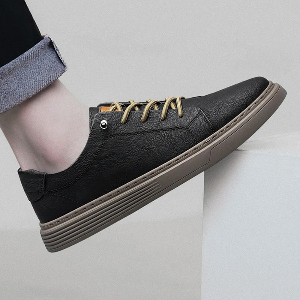 ZBDZSW - Zapatos casuales de cuero para hombre, con cordones, Oxford, para correr, correr, oficina, zapatos de vestir para hombre
