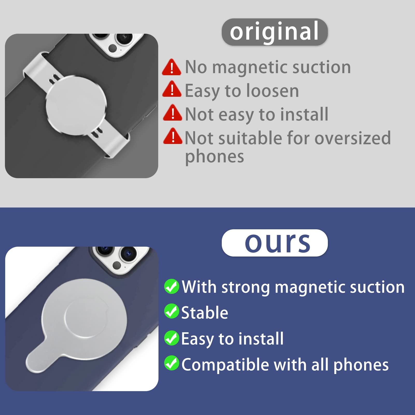 Amazon.co.jp: NovelGoal 磁気アダプターベース 携帯電話ホルダー