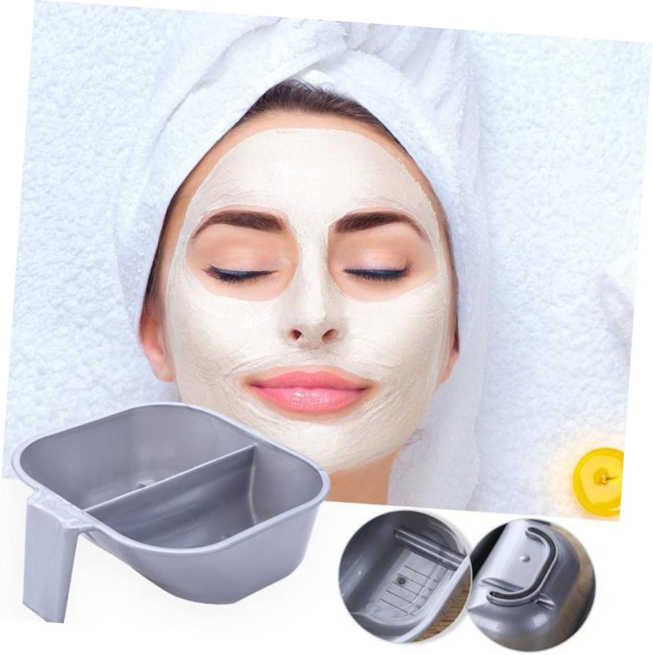 Hair Dye Bowls ，Hair Mixing Bowl ，3pcs Professional Double Color for Easy Application Deep Design