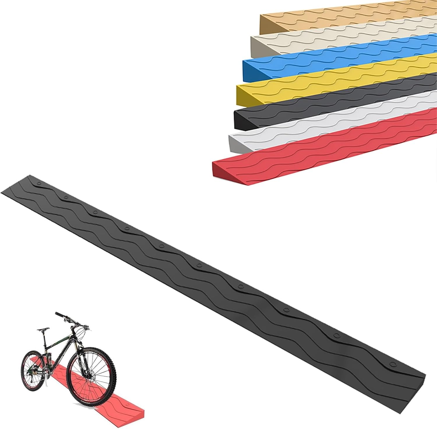 Black/color Ramp Amazon.com: 1-5.5cm Rise Portable Threshold Ramp Wheelchair Ramp for ...