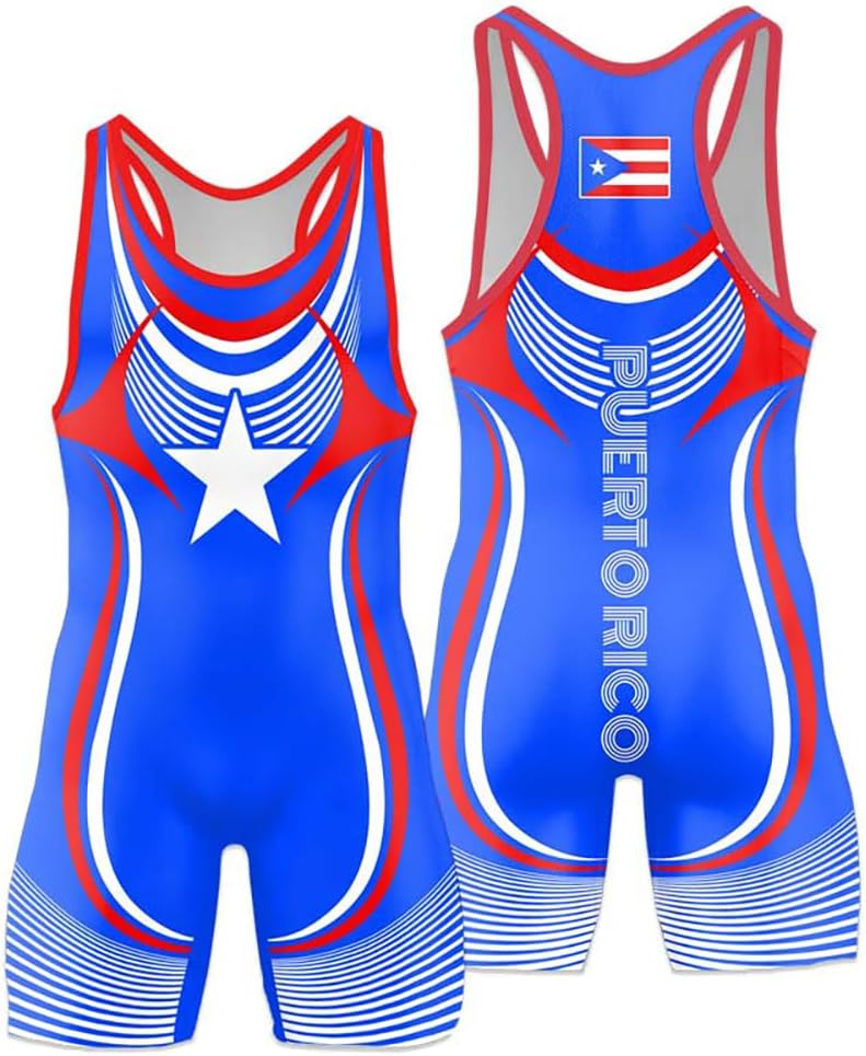 Global Champion Men's Wrestling Singlet Comfortable & Breathable for Powerlifting & Gymnastics Training