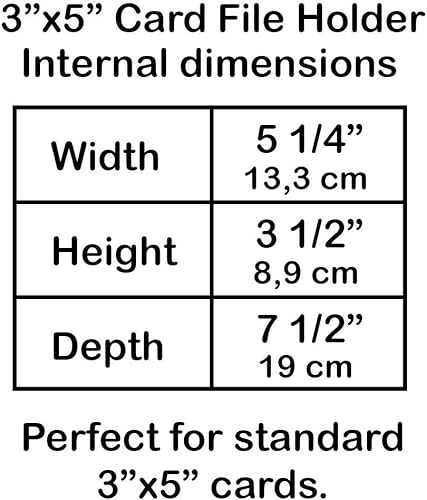 Miniatura 9 de Acrimet Organizador de archivos de 3 x 5 pulgadas, base de metal resistente (tarjetas de índice AZ y divisor incluidos) (color verde con tapa de