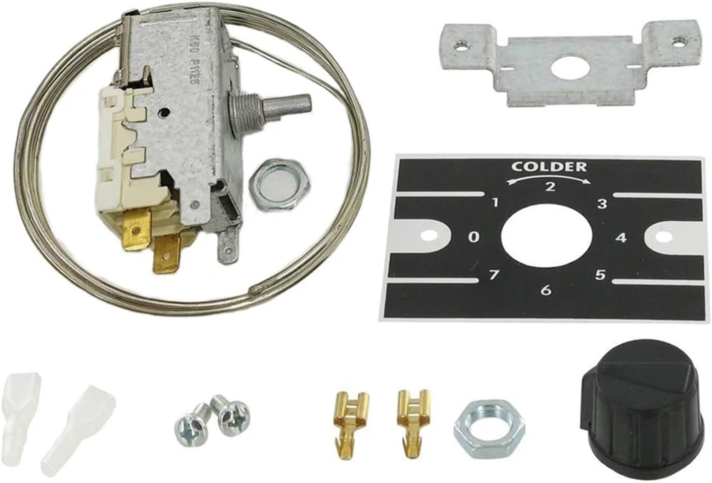 K50-P1125 Refrigerator Mechanical Temperature Controller , Thermostat with Terminal 1125 1126 1127 Regulate