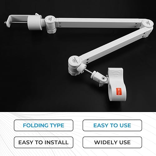 Miniatura 5 de for Studio and Live Performance Compatible Microphone Arm Boom Adjustable Suspension Boom with Desk Clamp