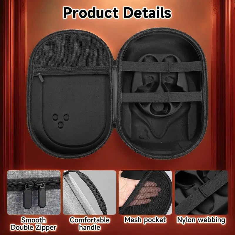 Image of Hard Carrying Case for Meta Quest 3s / 3 /2, Travel Bag, Storage Bag Compatible with Oculus Meta Quest 3 /3S VR Headset, Suitable for Travel & Home Storage with Mesh Pocket Storage Space